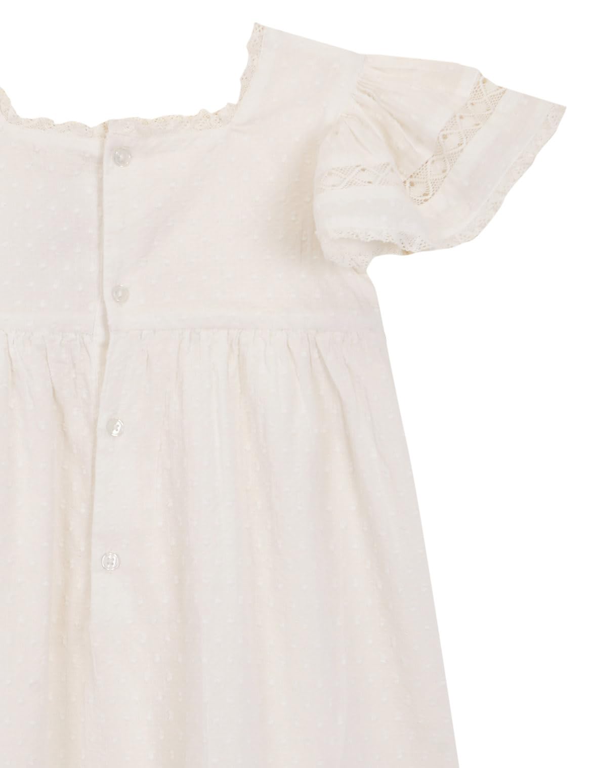 Gocco Vestido con Jaretas Y Tiras Bordadas Niñas