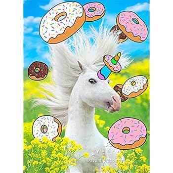 Amazon Com Unicorn And Doughnuts Avanti Lenticular Motion 3d Funny Humorous Birthday Card Toys Games
