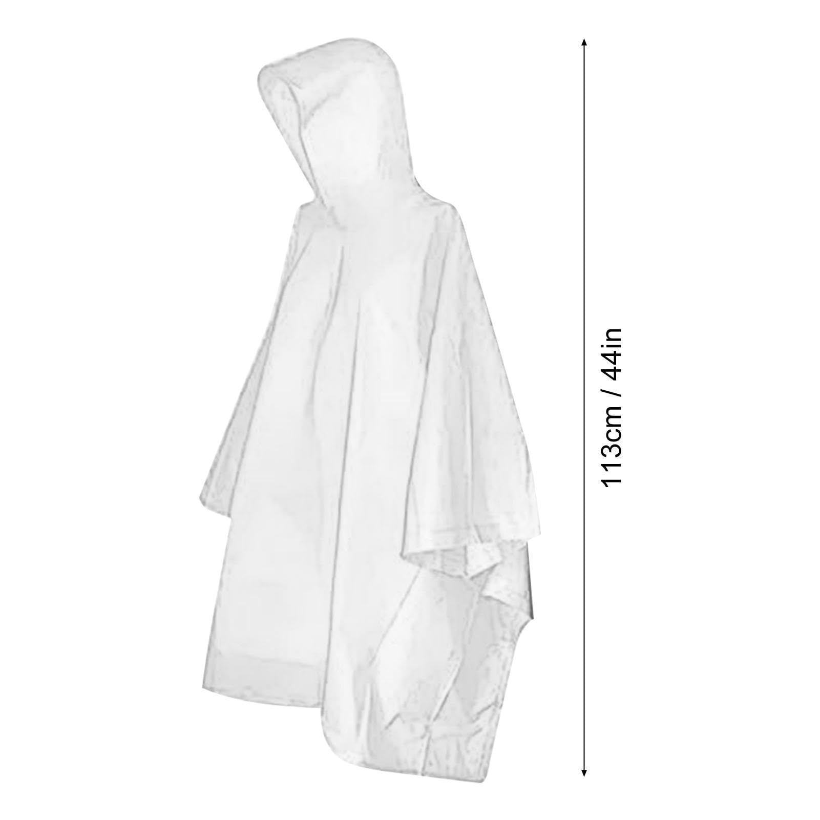 18 Pièces Poncho Pluie Imperméable - Multi-Fonctionnel Poncho - Réutilisable Pluie - Léger Poncho Pluie - Poncho Anti Pluie À Capuche | Adulte Unisexe, Camping, Taille Unique