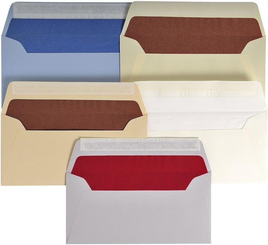 G.Lalo Gl46100 Verge de France Envelopes, A4 (DL/Western Chief 6), Tri-Fold Size, White, Pack of 25 - Image 5