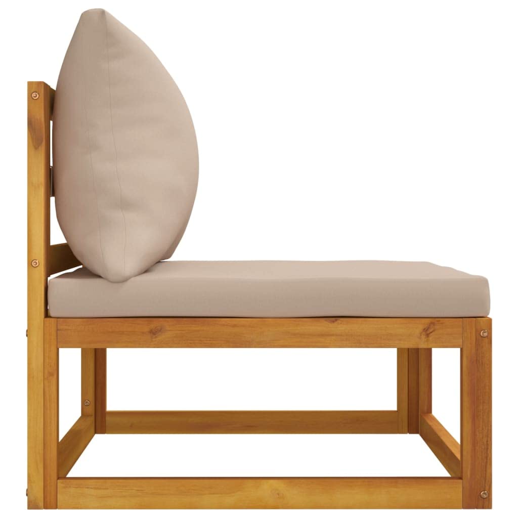 sofás de Dos plazas,Sofa 120 cm,Sofa Cama Dos plazas,Sofás de jardín 2 pzas con Cojines Madera Maciza acaciaAdecuado para salón, Dormitorio