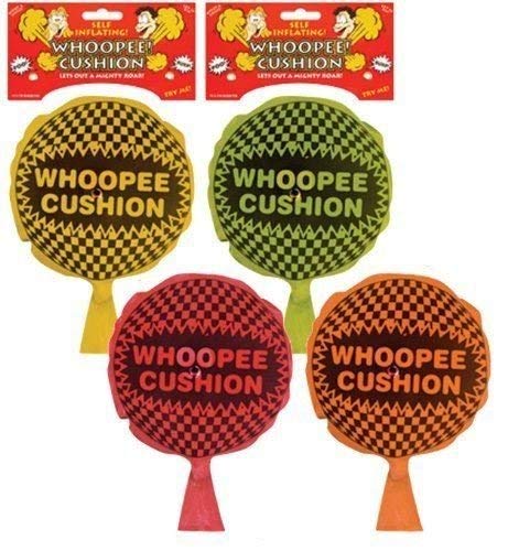 WHOOPEE CUSHION SELF INFLATING 16.5CM 4 ASTD