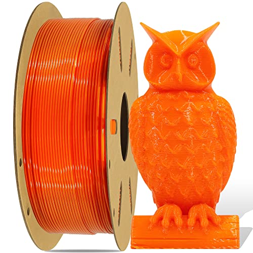 DO3D 1.75mm Orange PLA 3D Printer Filament, Tidy Winding High Diameter Tolerance...