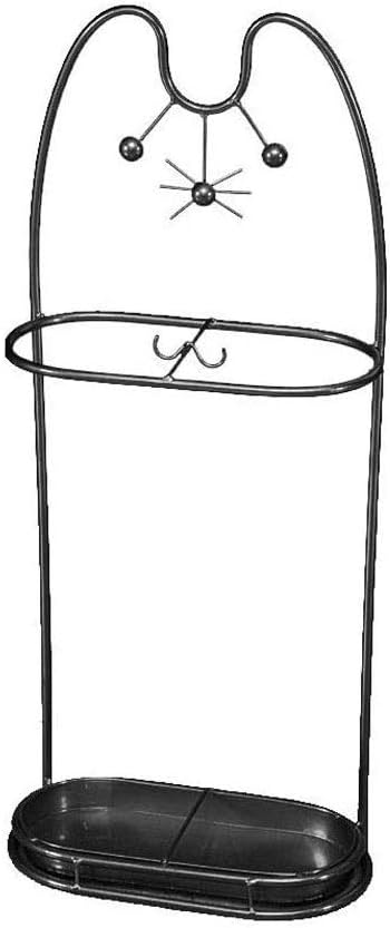 Metal Umbrella Stand ，Household Umbrella Stand ，Umbrella Stand Holder with Hooks Drain Tray(D)