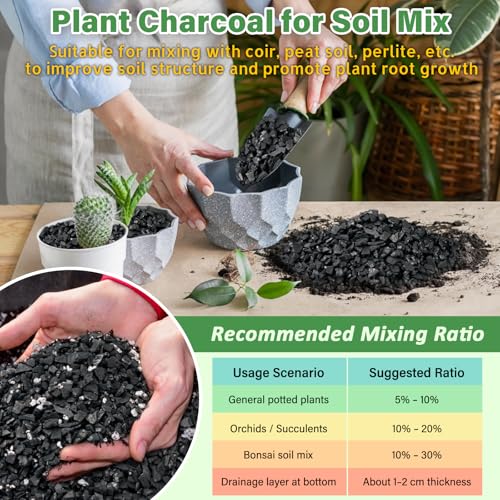 Image of Legigo 4 QT Horticultural Charcoal- Natural Biochar Soil Amendment