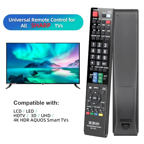 Image of for Sharp-Smart-TV-Remote-Replacement, Universal Remote Control for All Sharp AQUOS HDTV 3D LCD LED Smart TVs