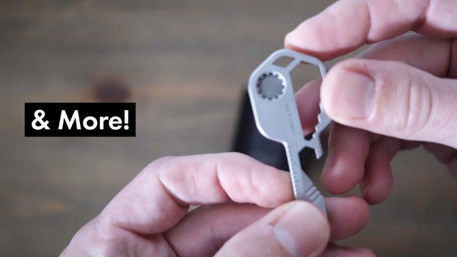 Edc Gear Key-Shaped 16-in-1 Pocket MultiTool - Stainless Steel Utility ...