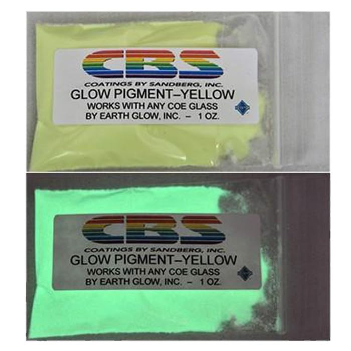 CBS Dichroic Glow Pigment – Yellow – 1oz. Bag