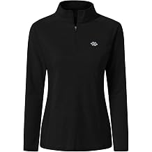 MoFiz Womens Golf Polo Shirts Long Sleeve 1/4 Zip UPF 50+ UV Sun Protection Quick Dry Workout Hiking Athletic Tops