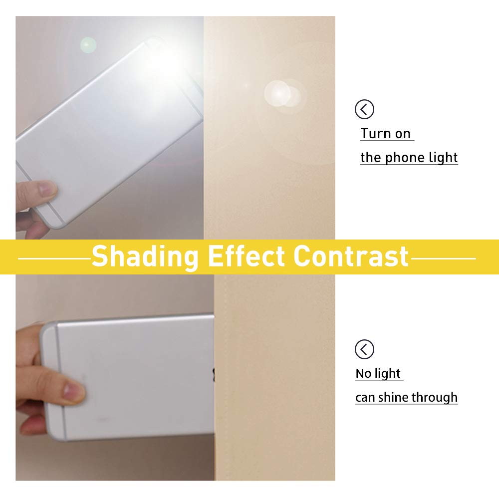 NICETOWN Living Room Noise Reducing Curtains, Privacy Protection & Completely Shaded Ring Top Drapes, Sound Preventing Insulated Window Treatment Curtain Panels(Biscotti Beige, 2 Pieces, W62 x L95)