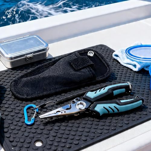Alicates para pesca en mar con cortahilos bloqueable para orilla 3
