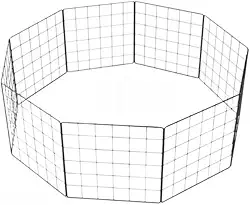 Cercado Pet 30x30 Grade Preta Reforçado(5,Preto)