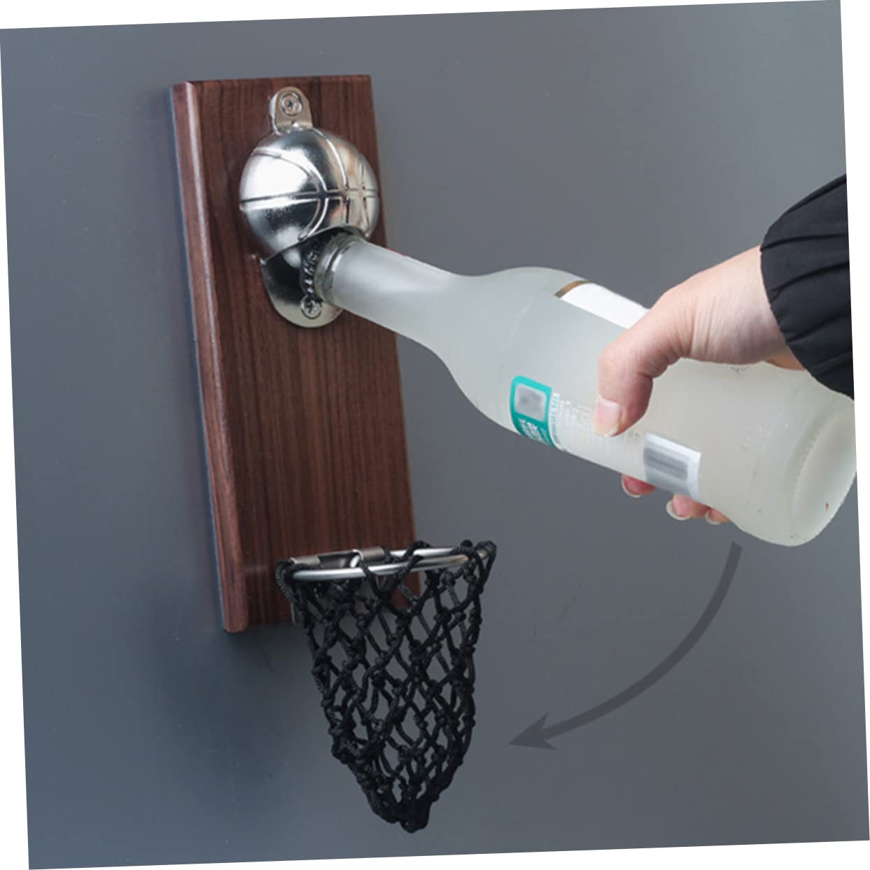 1pezzi Apribottiglie Inossidabile Basket Gadget Per e Bar Installazione Facile e Strumento Per Aperitivi e Bevande