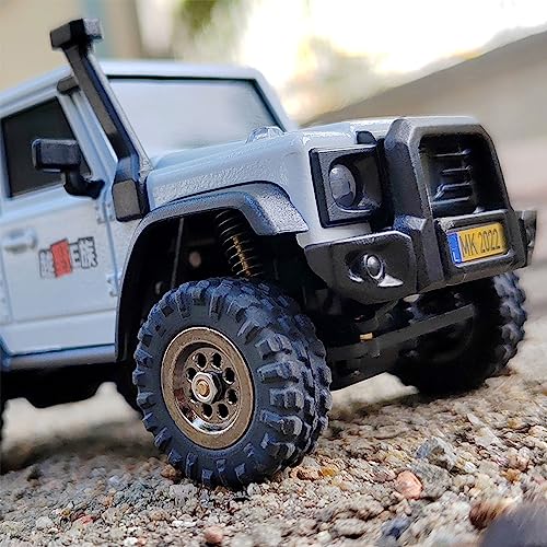 Image of Ldarc 1:43 Scale Mini RC Crawler Rtr RC Rock Truck 4X4 2.4GHz Hobby Grade Remote Control Car Model Vehicle RC Buggy, Comes With A DIY Replaceable Body Shell(Desert Yellow)