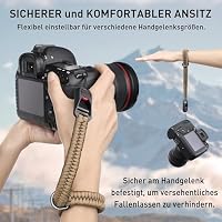 Sunya Kamera Handschlaufe mit Schnellverschluss. Verstellbarer Kameragurt für verschiedene Handgelenke, Ultraleichtes Gewicht Paracord Band Handgelenkschlaufe für DSLR – Ansicht 4