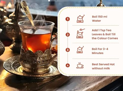 Image of Goodwyn Kashmiri Kahwa Green Tea (20 Tea Bags) | Authentic Herbal Qawah with Saffron, Almonds & Spices | Low Caffeine Herbal Tea | Non Bitter | Plastic Free Tea Bags