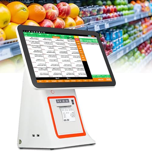 RoyceBee Caja Registradora Inteligente, Impresora TéRmica de 58 mm, Pantalla TáCtil de 15,6