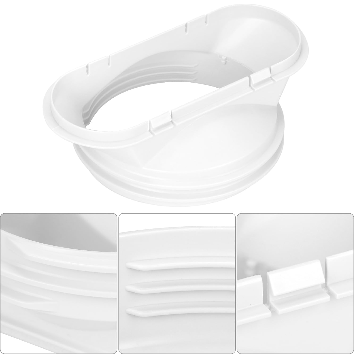 QWORK® 3 Pièces Plaque Fenêtre Climatiseur, Étanchéité de Fenêtre de Climatiseur Mobile, Plaque Coulissante de Fenêtre Réglable Kit