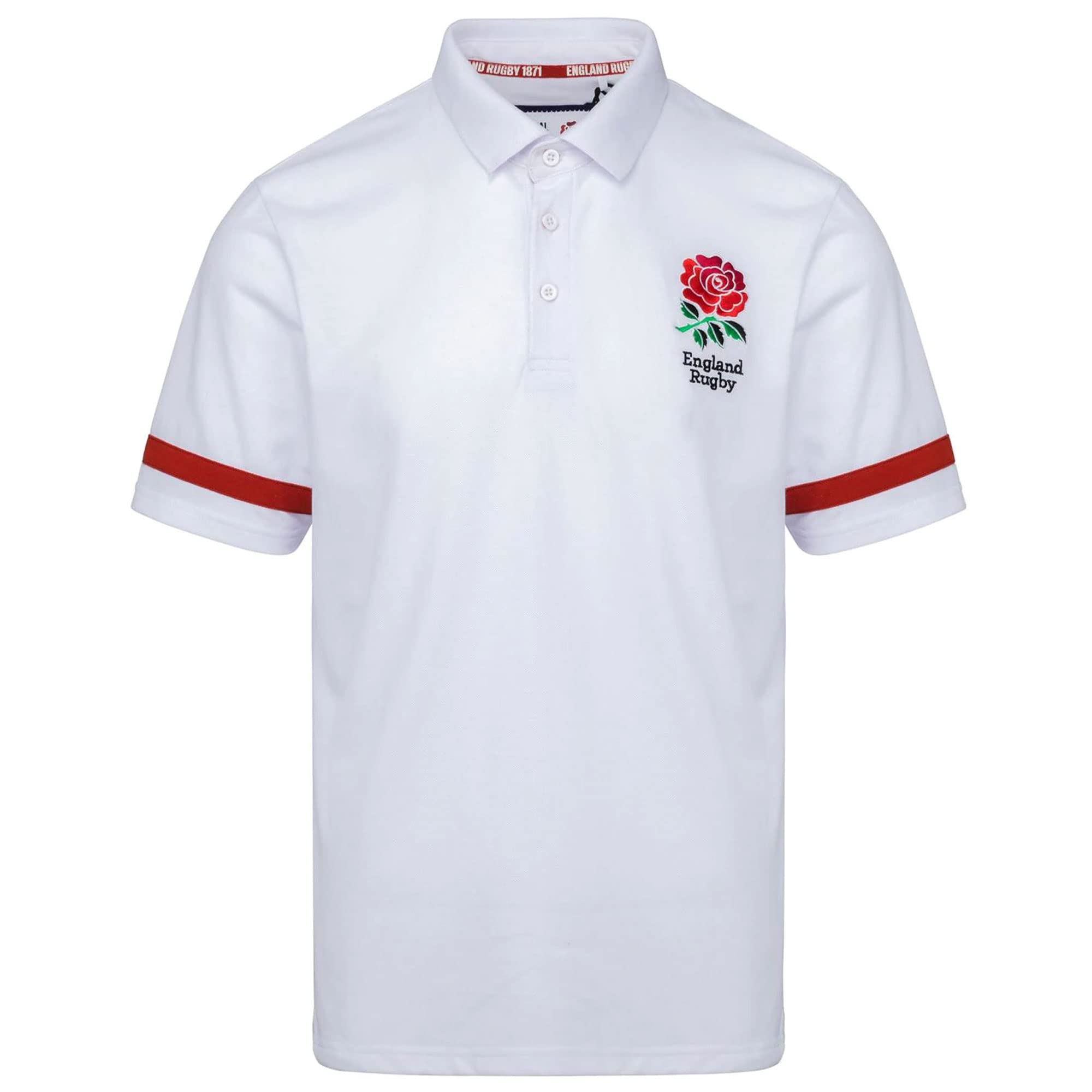 GIFTS 4 ALL Official England RFU Rugby Polo Shirt, England RFU Rugby Polo Shirt, England Rugby Polo
