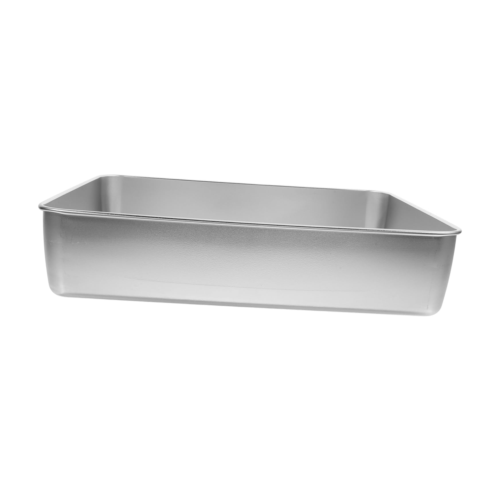 IMIKEYA Teglia da Forno Rettangolare in Acciaio Inox, Argento