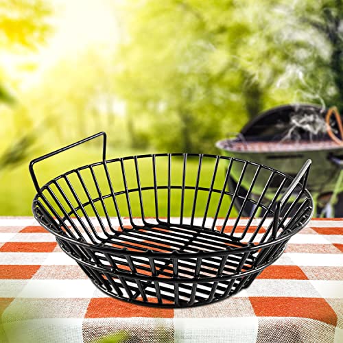 Porcelain Steel Charcoal Ash Basket Fits For Large Big Green Egg Grill, Kamado Joe Classic, Pit Boss, Louisiana Grills, Primo Kamado Grill And Large Grill Dome #TOP5
