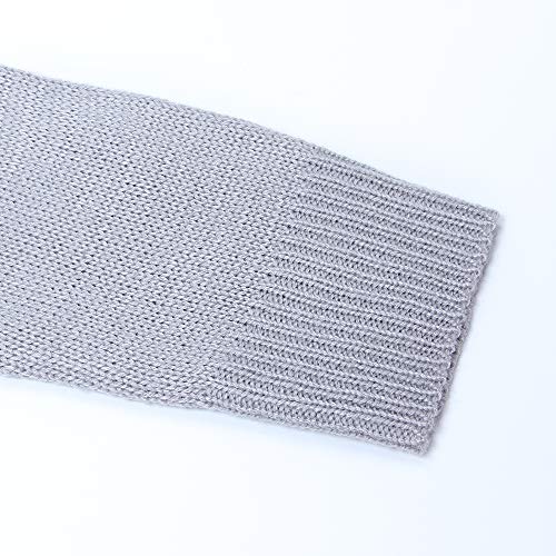 Shermie Womens Pullover Sweaters Long Sleeve Crewneck Cute Heart Knitted Sweaters Grey thumb #8