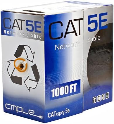 CAT5E, UTP, Bulk Cable, Solid, 350MHz, 24 AWG, Orange, 1000 ft. CAT 5 Cable Bulk, CAT 5 Cable Bulk