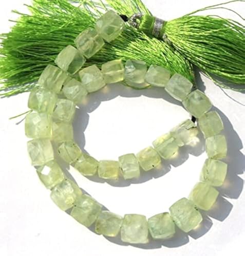 Perles prehnite naturelle pour fabriquer des bijoux bohèmes faits main - 2