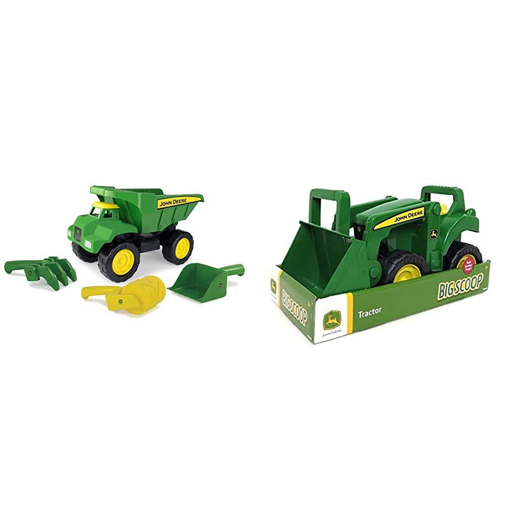 Buy TOMY John Deere 15" Big Scoop Dump Truck Sandbox Toy with Sand
