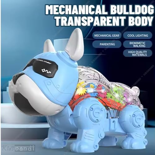 Image of Kids Mandi Interactive Robot Dog Toy, Battery Operated | Smart with Blinking Eyes and Flashlight | (Multicolour)