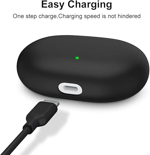 Miniatura 5 de USTIYA Funda para Beats Studio Buds+ 2023Studio Buds 2021 Funda protectora de silicona con funda de llavero (negro)