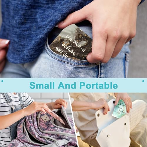 Hopton 30 Stück Kleine Notizblöcke, Inspirierende Notizbuch A6, 10 Stile Kleine Notizbücher mit Spruch, Tragbare Mini Notizbuch für Schule Büro Reise Mitarbeiter Geschenk(Bunter Marmor)