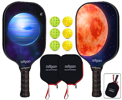 Pickleball Paddles Set of 2 - USAPA Standard Pickle Ball Rackets ...