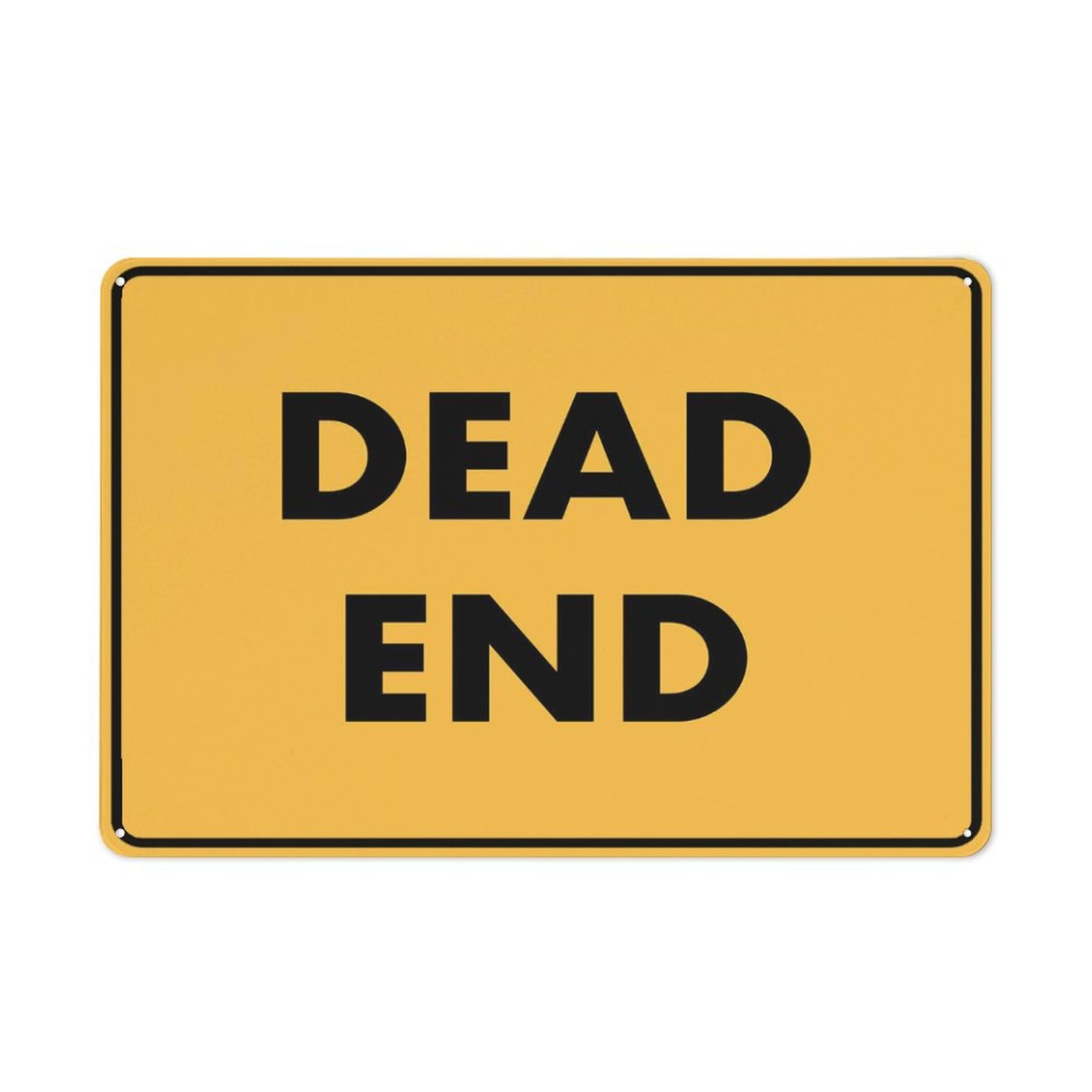 Dead End Sign 8""X12"" Rust Free Aluminum Signs Outdoor, Metal Tin Sign For Home, Business, Yard