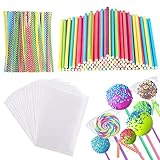【Amplia aplicación】El palo Lollipop no solo se puede utilizar para envolver dulces, chocolates, galletas, etc., sino también para cumpleaños, fiestas, bodas, adecuado para la mayoría de los tipos de temas de fiesta.