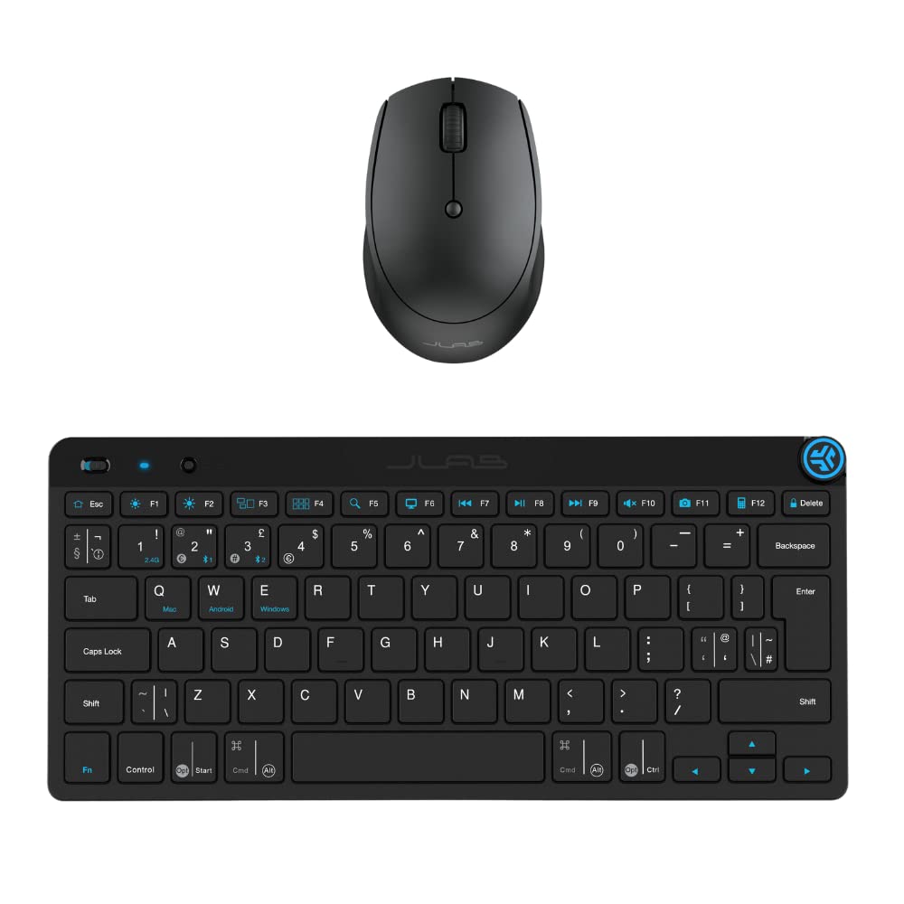 JLab Go Bundle Bluetooth & Wireless Keyboard and Mouse Set - Multi Device for iPad, PC, Laptop - Small Bluetooth Keyboard & Mice or 2.4G USB Option, Also for Apple/Windows/Computer/Tablet/Mac Devices-image-33