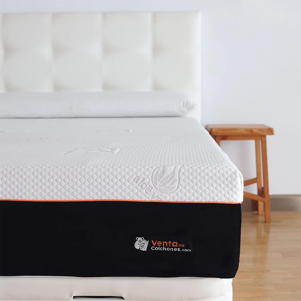 Ventadecolchones - Colchón Viscoelástico Visco XXL Desenfundable - Extra-Firme - Gran firmeza y Confort - 90 x 190 cm - Grosor 24 cm - para Cama articulada.