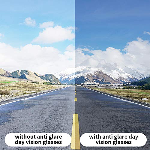 2PCS Unisex Prescription Glasses Optic HD Night Day Driving Wrap Around Anti Glare Sunglasses4