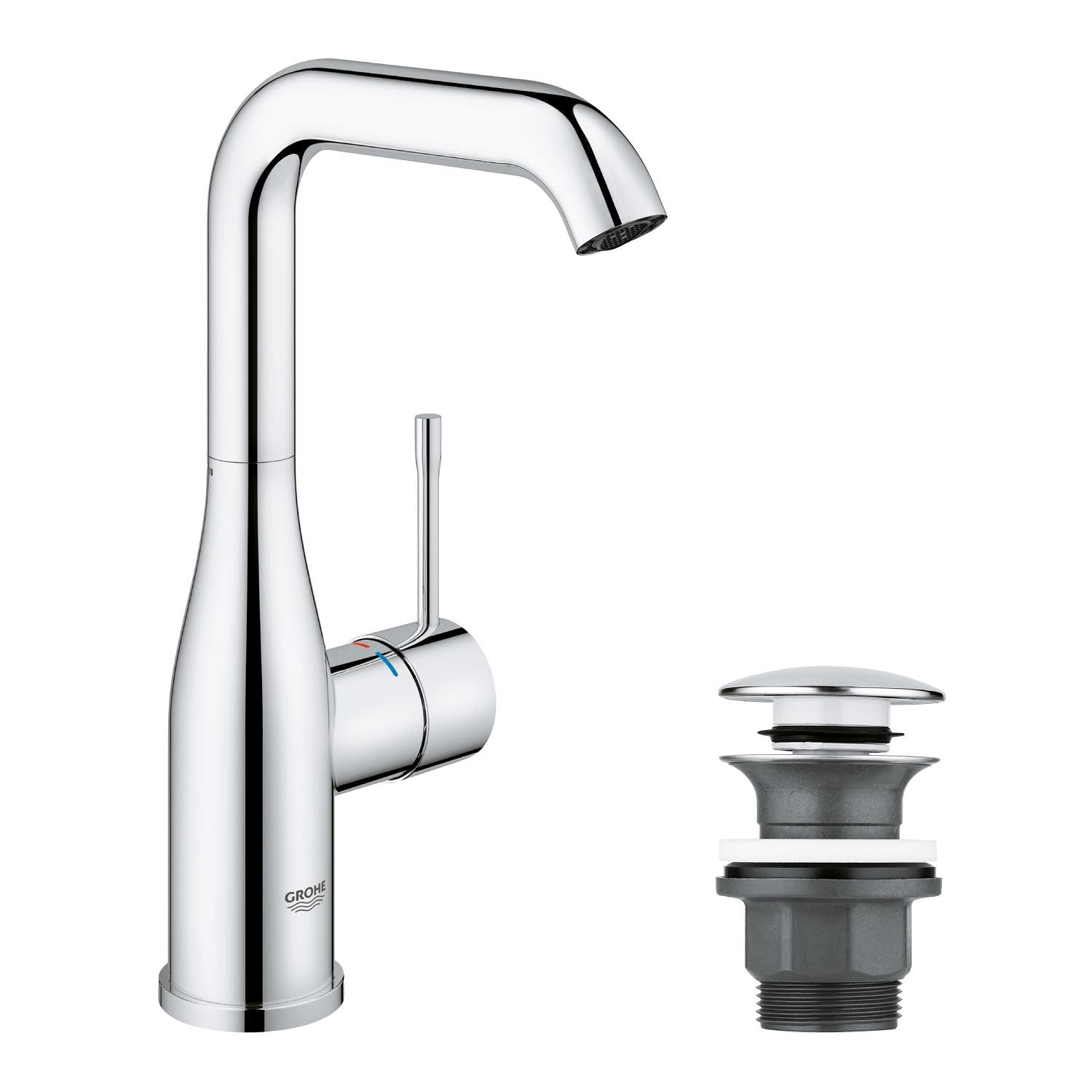 Robinet de salle de bains GROHE Essence confort Taille L pour vasque moderne