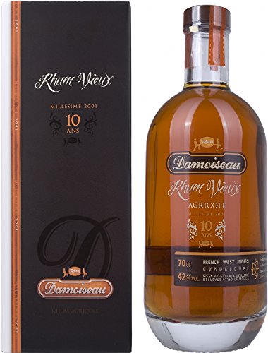 Damoiseau Vieux 10 ans Millesime 2001 avec emballage cadeau Rhum (1 x 0,7 L)