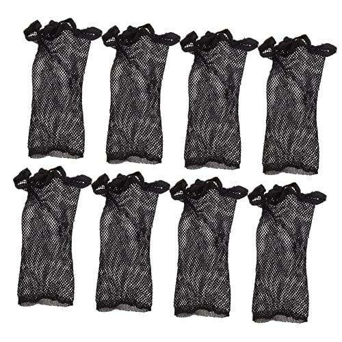 PartyKindom 8pcs Stretchy Wig Mesh Caps Elastic Dome Caps for Wig Making Hair Protection Lightweight and Durable for Women Fixed Headband Design