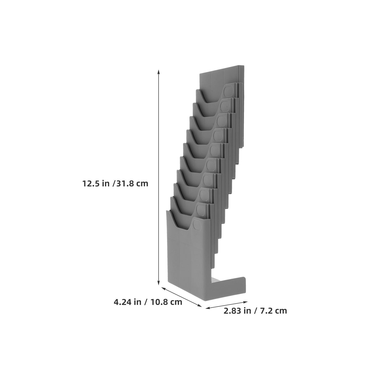 Toyvian 4 Pièces Présentoir Porte-cartes Vertical à 10 Fentes