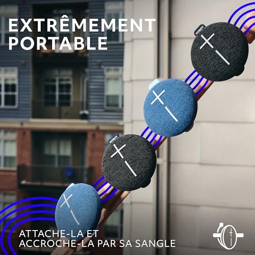 Ultimate Ears MINIROLL Enceinte Bluetooth Ultra Portable et étanche Basses puissantes Indice de Protection IP67 Contre la poussière portée de 40 131 Pieds Majestic - vue 2