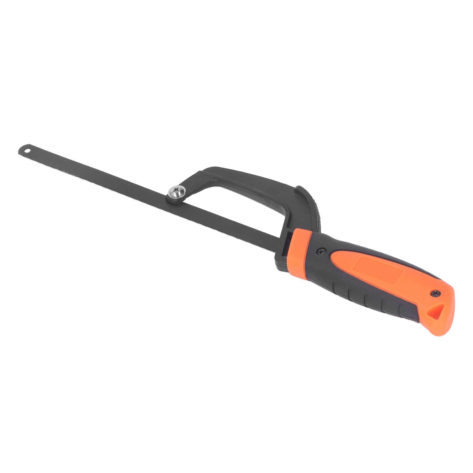 Pro Mini Sierra para Metales con Marco de Aluminio, Mango de Goma ómico, Base Acanalada, Ajustable para Corte Preciso de Madera, PVC, Tubos, Herramienta Manual para Bricolaje y Carpintería