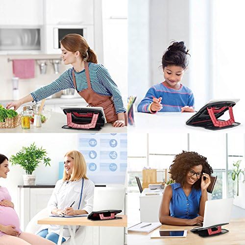 Miniatura 8 de Soporte para tableta de dibujo, plegable, portátil, ajustable compatible con iPad Pro, Wacom y más