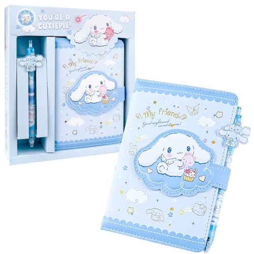 yumcute Notizbuch mit Stift Set Cartoon Tagebuch für Kinder Teenager Mädchen Notizbuch Lila Geschenke für Kinder Mädchen Studenten Tagebuch Mädchen School Supplies