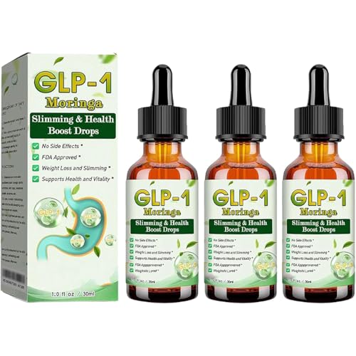 HHVB GLP-1 Health Boost Drops, GLP-1 Suplemento Gotas GLP-1, Moringa orgánica HHVB GLP-1, apoyo inmunológico intestinal y digestivo, promueve la digestión intestinal (3)