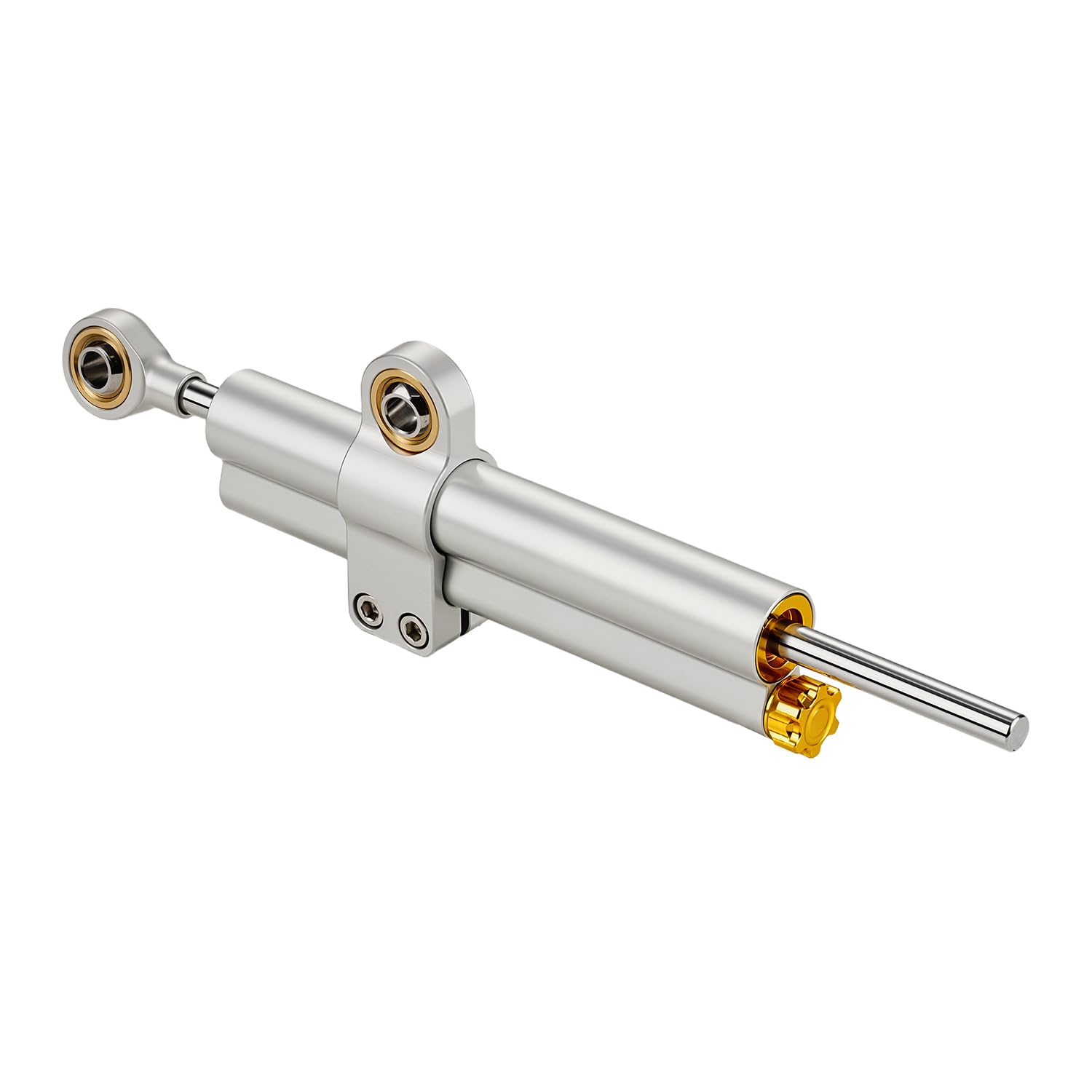 Amortiguador de Direccion Moto,CNC Amortiguadores de dirección de Moto de Aluminio Ajustable Universal per E Scooter Fahrrad MT07 GSXR750 K4 ZX6R TL1000R