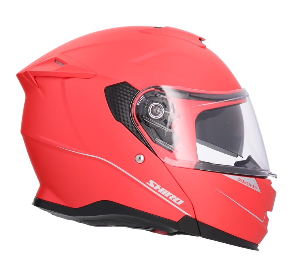 Shiro Helmet Casco Modular FF950 Discover Rojo Mate (S 55/56)