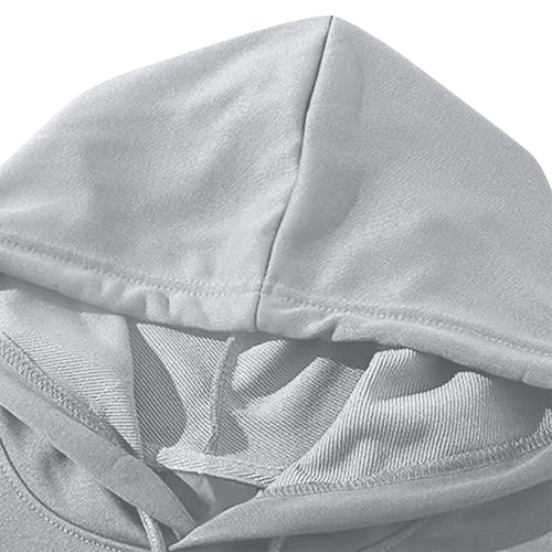 Mens Plus Size Hoodies Trendy Long Sleeve Solid Color Drawstring Pullover Sweatshirt Casual Fall Outdoor Baggy Hoodie4